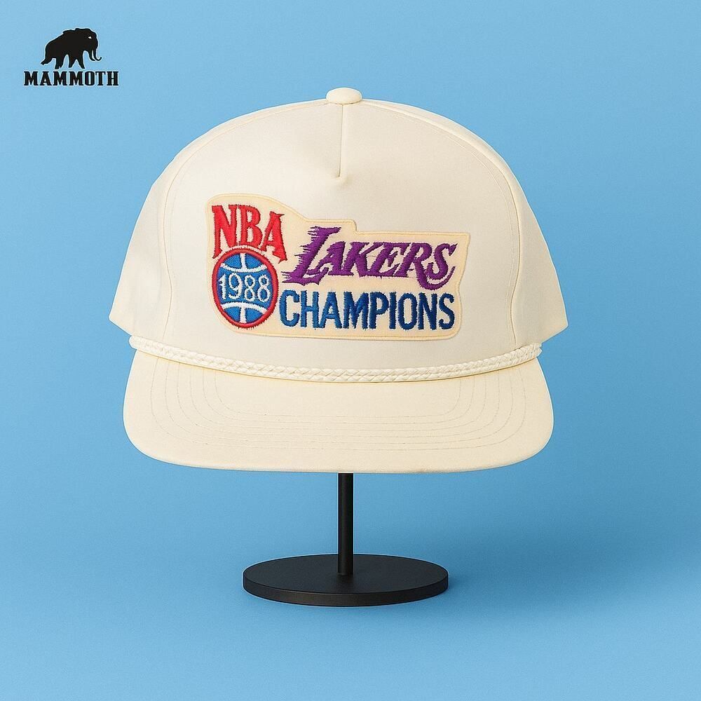 Vintage Los Angeles LA Lakers NBA 1988 Champions White Cap Hat One Size